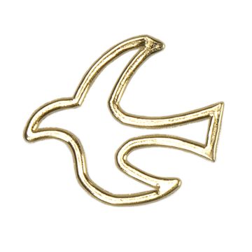 Wachsmotive Taube links goldfb. 42x32 mm 7052-03935 4016490696605  