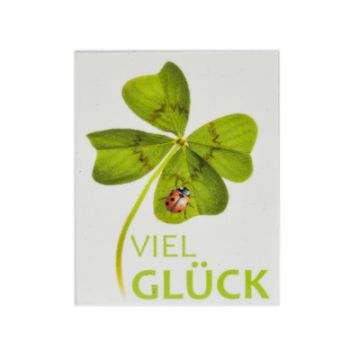 Wachsbild Viel Glück 7x6 cm 1 Stück