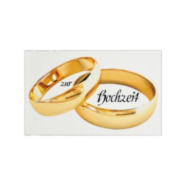 Wachsbild zur Hochzeit 9x5,5 cm 7065-09505 4016490747895  