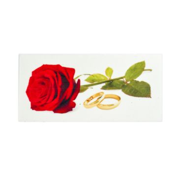 Wachsbild Rose 8,5x4 cm 7067-08505 4016490747918  