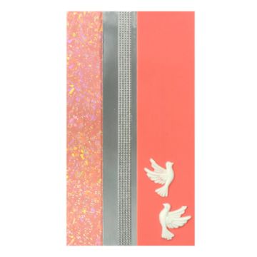 Verzierwachsplatten rosa-ton silber 200x100x0,5 mm 1 Set