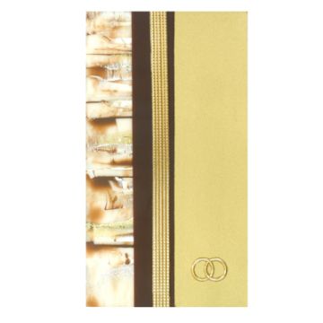 Verzierwachsplatten braun-ton gold 200x100x0,5 mm 1 Set