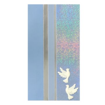Verzierwachsplatten h blau-ton weiß 200x100x0,5 mm 1 Set
