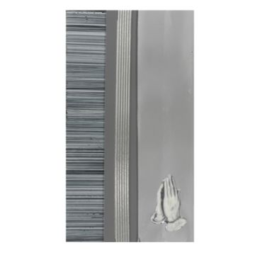 Verzierwachsplatten grau-schwarz silber 200x100x0,5 mm 1 Set