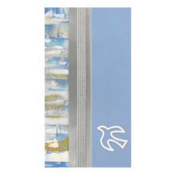 Verzierwachsplatten h blau-ton silber 200x100x0,5 mm 1 Set
