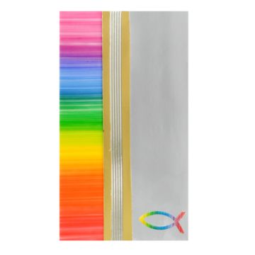 Verzierwachsplatten silber gold regenbogen 200x100x0,5 mm 1 Set