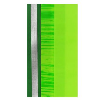 Verzierwachsplatten grün-ton silber 200x100x0,5 mm 1 Set