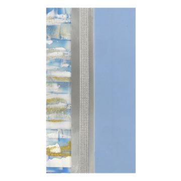 Verzierwachsplatten hellblau-ton silber 200x100x0,5 mm 1 Set