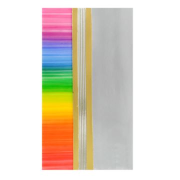 Verzierwachsplatten silber gold regenbogen 200x100x0,5 mm 7074-20515 4016490750307  