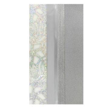 Verzierwachsplatten grau silber 200x100x0,5 mm 1 Set