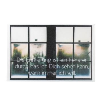 Wachsbild Trauerbild Fenster 85x55 mm 1 Stück