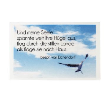 Wachsbild Trauerbild Vogel 85x55 mm 7089-08035 4016490023005  