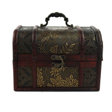 Koffertruhe Vintage Schatztruhe 17,9x12,5x12,5 cm