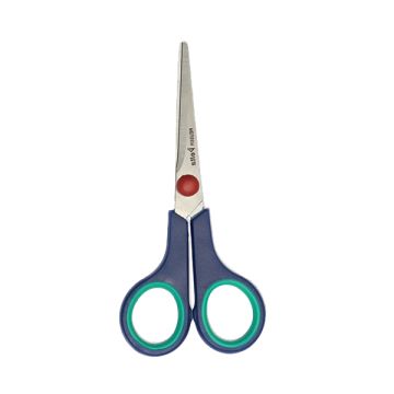 Delta Stickschere soft-grip spitz platin 14 cm