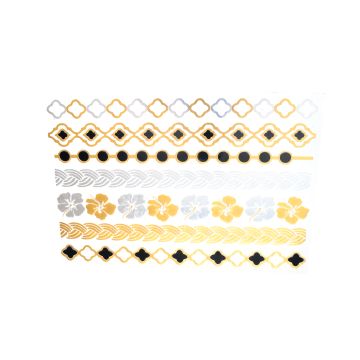 Shiny Tattoos goldfb. silberfb.schwarz 20x15 cm 5SB 7910-02021 4016490803447  