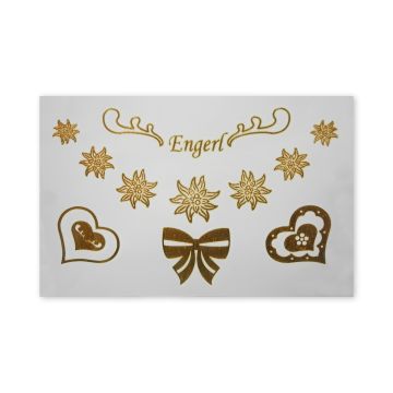 Shiny Tattoos Trachten goldfb. 15,5x10,5 cm 5SB 7911-06041 4016490838456  