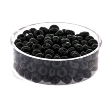 Rocailles schwarz satt 4,5 mm