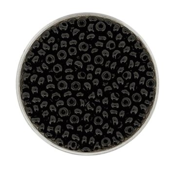 Rocailles schwarz satt 3,1 mm