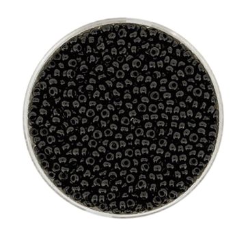 Rocailles schwarz satt 2,3 mm