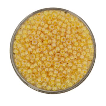 Rocailles gelb farbeinzug 2,6 mm