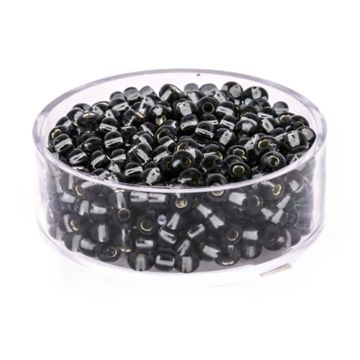 Rocailles grau silbereinzug 3,5 mm