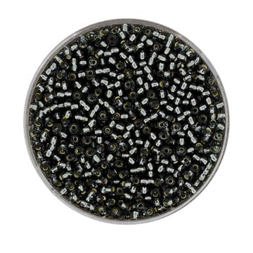 Rocailles grau silbereinzug 2 mm