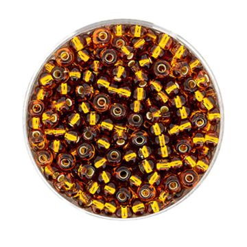 Rocailles topas silbereinzug 3,5 mm