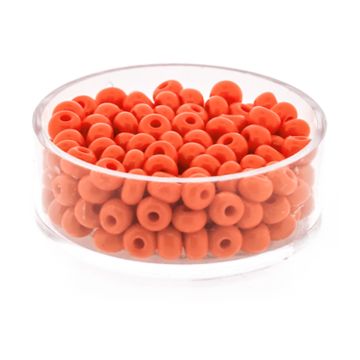Rocailles satt orange 4,5 mm
