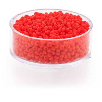Rocailles satt orange 2,6 mm