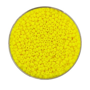Rocailles satt eigelb 2 mm