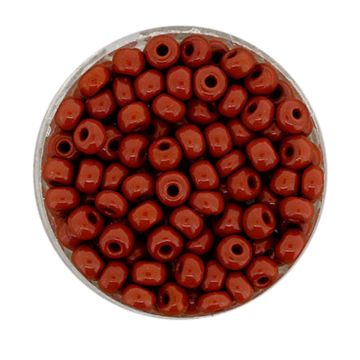 Rocailles dunkelbraun satt 4,5 mm