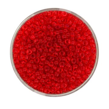Rocailles hellrot transparent 2,6 mm