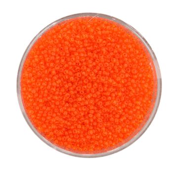 Minirocailles orange transparent 1 mm