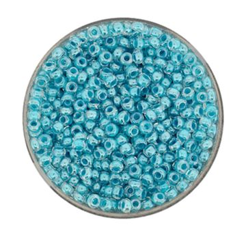 Rocailles türkis farbeinzug 2,6 mm