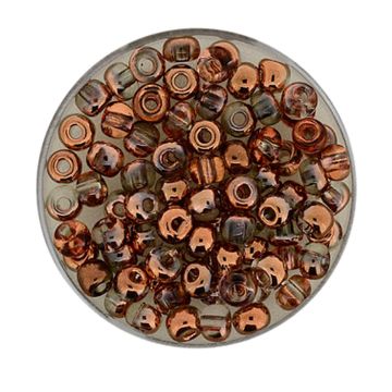 Rocailles kupfer-kristall 4,5 mm