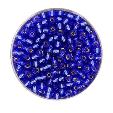 Rocailles safir silbereinzug 3,5 mm