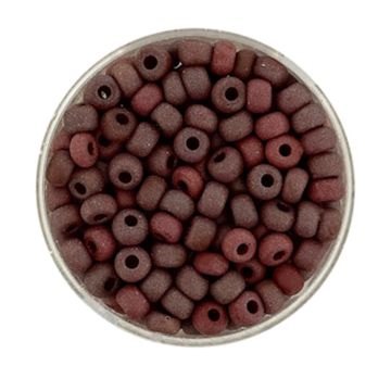 Rocailles dunkelrot matt 4,5 mm