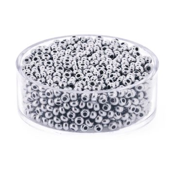 Rocailles silberfb. matt metallic 2,6 mm