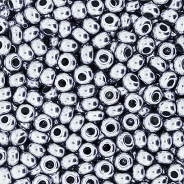 Rocailles silberfb. matt metallic 2,6 mm