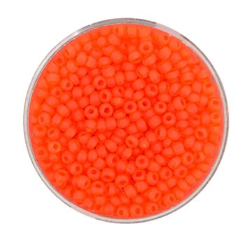 Rocailles orange transparent matt 2,6 mm