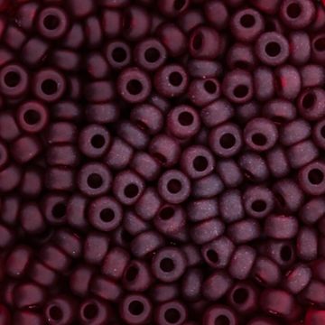 Rocailles rot transparent matt 2,6 mm