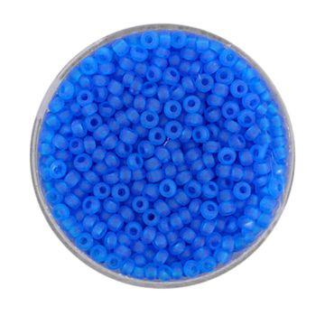 Rocailles hellblau transparent matt 2,6 mm