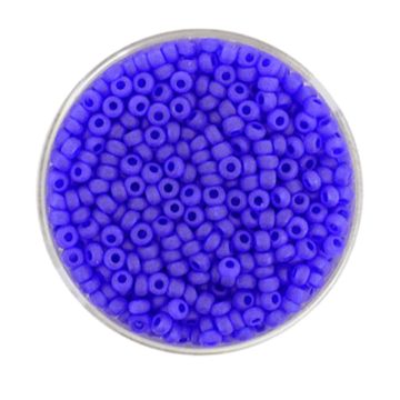 Rocailles blau transparent matt 2,6 mm