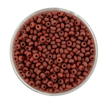 Rocailles braun matt 2,6 mm