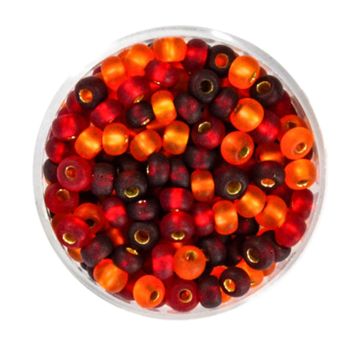 Rocailles rot ton silbereinzug 4,5 mm