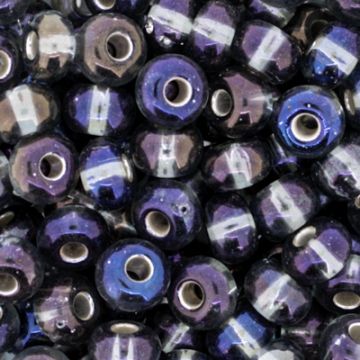 Rocailles grau AB silbereinzug 4,5 mm