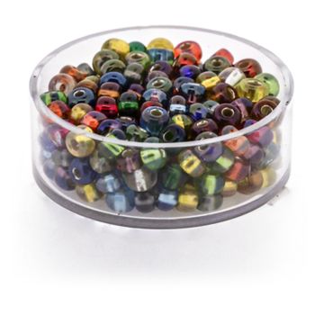 Rocailles Mix AB silbereinzug 4,5 mm