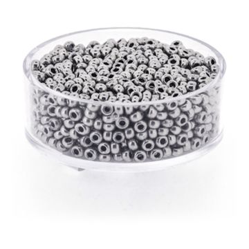 Metallicrocailles platinfb. 2,6 mm