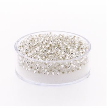 Japanische Miyuki Rocailles silverlined crystal 2,2 mm 12 gr
