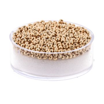 Japanische Miyuki Rocailles metallic gold 2,2 mm 7 gr